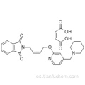 N- {4- [4- (Piperidinometil) piridil-2-oxi] -cis-2-buteno} ftalimida ácido maleico CAS 146447-26-9